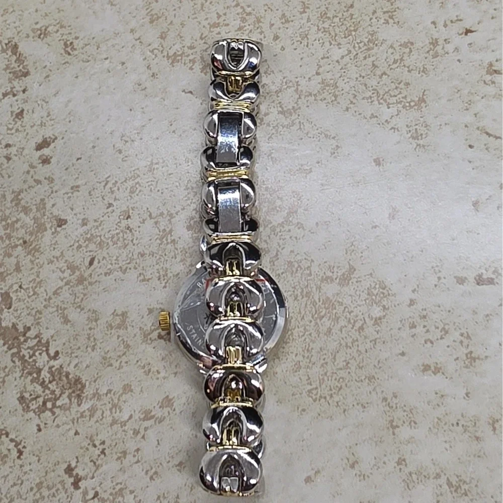 New Embassy By Gruen Ladies Watch Two Tone Link Bracelet Band GEM 1456